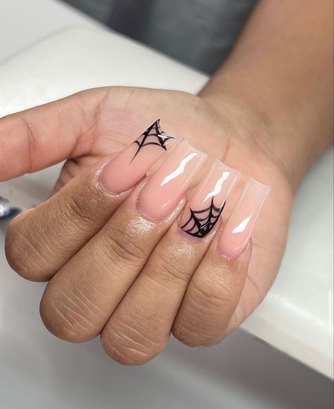 #nails #nailinspo #trendynails #nailinspoacrylic #summernails #fallnails #Septembernails #nailinsposhort #acrylicnails #frenchtip #naildesigninspo #almond #pink #white #minimalist #nailsacrylic #nailideas #nails2022 #nailartdesigns #nailsinspiration #nailcolors #nailshapes #trendy #neutral #lightbluenails #lightpinknails #ightpurplenails #softpink #girlyaesthetic #girlygirls #nailart #longnails #shortnails #square #squarenails #coffin #coffinnails #birthdaynails #halloween Halloween Gel Nails, Web Nails, Light Blue Nails, September Nails, Light Pink Nails, Square Nail Designs, White Minimalist, Birthday Nails, Nail Shapes