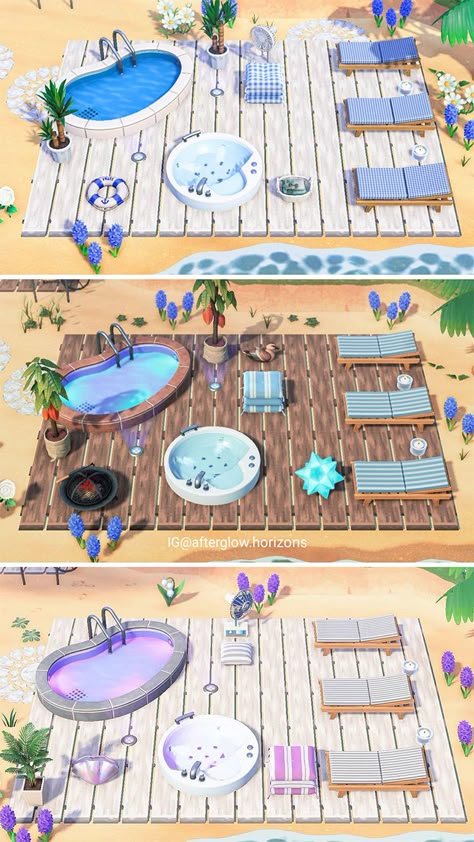 Boardwalk & Pier Design Ideas For Animal Crossing: New Horizons – FandomSpot Animal Crossing Island Inspo, Animal Crossing 3ds, Ac Ideas, Ac New Leaf, Animal Crossing Funny, Animal Crossing Guide, Acnh Inspiration, Acnh Island Ideas, Animal Crossing Wild World