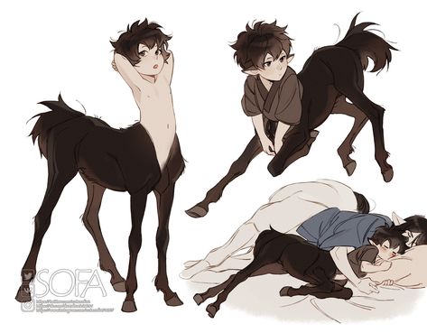 Centaur Oc Drawing, Monsters Drawing Reference, Hybrid Creatures Art, Half Human Half Snake Character Design, Centaur Drawing Reference, Fantasy Creatures Art Humanoid, Animals As Humans Drawings, Human Animal Hybrid Character Design, Centaur Poses Reference