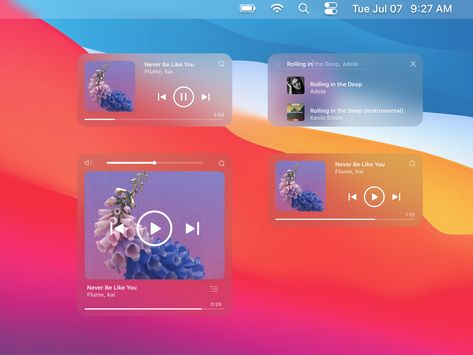 Music Widget for Big Sur by Simon Lürwer on Dribbble Apple Music Widget, Now Playing, Music Player, Music Widget, Web Music Player, Music Player Website, Music Ux Design, Music Player Ui Design, App Design Trends