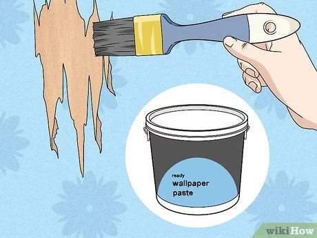 3 Simple Ways to Cover Bad Wallpaper - wikiHow Wallpaper Cover Up Ideas, Covering Wallpaper Ideas, Covering Wallpaper, Bad Wallpaper, Removing Wallpaper, Peeling Wall, Painting Over Wallpaper, Drywall Mud, Your Wallpaper