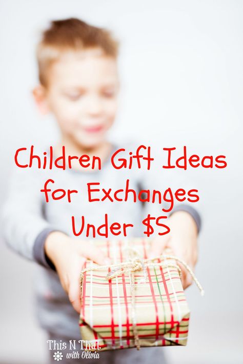 Children Gift Ideas for Exchanges Under $5 Kid Gift Exchange Ideas, Kids Gift Exchange Ideas, School Gift Exchange, Kids Gift Exchange, Christmas Gift Exchange Ideas, Classroom Christmas Gifts, Classroom Gift Exchange, Kids School Gifts, Gift Exchange Ideas