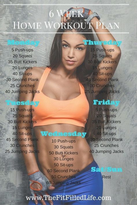 6 Week Home Workout Plan | The FitFilled Life Week Home Workout Plan, 6 Week Workout, Fitness Before After, Beachbody Workout, Home Workout Plan, Week Workout, Ab Workout At Home, At Home Workout Plan, Workout Plans