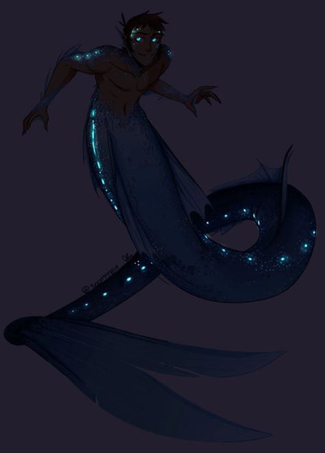 Lance Whale Mermaid Art, Bioluminescent Mermaid Tail, Mermaid Drawings, Mermaids And Mermen, Mythical Creatures Art, Mermaid Art, Creature Concept Art, Creature Concept, Creature Design