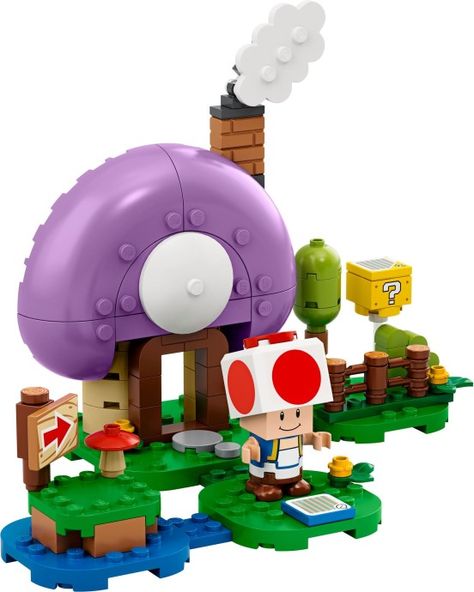 BRICKRACK LEGO display system | Brickset: LEGO set guide and database Super Mario Toad, Mario Toad, Super Mario Toys, Mario Toys, Lego Mario, Toy Playsets, Free Lego, Lego Display, Lego System