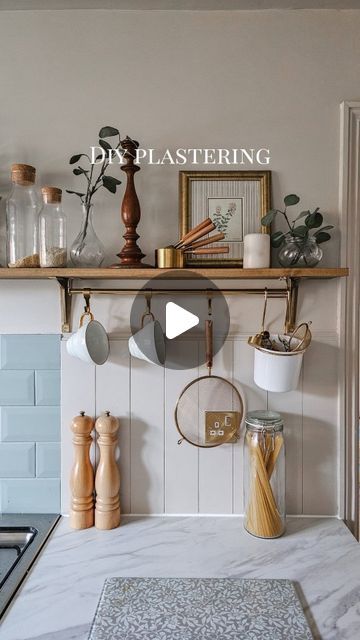 93K views · 2.6K likes | Emma | Family Home Decor & DIY | Mum of 4 on Instagram: "Save for a beginners DIY plastering idea... Please know I am NOT an expert, and this doesn't replace the role of an amazing plasterer (we have someone we use for bigger jobs), but for smaller wall repairs where the likelihood of getting a tradesman in to do it is not only low but also a costly expense for a small job, I am VERY happy to recommend the Pro-roll DIY plaster product from @wickes. We used it during our DIY kitchen makeover and it worked perfectly 👌 We used the Knauf Pro-roll Lite. It was about £33 and we also bought a long smoothing tool to use with it which was £20. One tub covered this whole wall 2.5 coats and we had enough left over to do the living room wall after wallpaper removal took off After Wallpaper, Diy Kitchen Makeover, Wallpaper Removal, Family Home Decor, Tub Cover, Diy Plaster, Kitchen Diy Makeover, Minimal Home, Had Enough