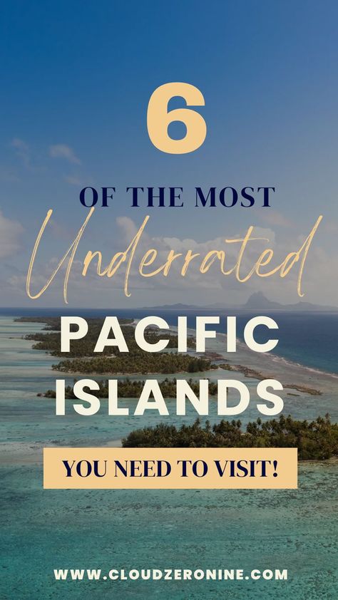 The South Pacific is a destination that needs to be on everyone's bucket list. But besides the white sandy beaches of Fiji and Tahiti, the South Pacific boasts so much more. Be it the culture in Samoa, diving in Niue or exploring natural wonders in Vanuatu, these lesser known South Pacific islands have so much to offer and explore! Our guide to 6 of the most underrated islands in the South Pacific has everything needed to plan and get inspired for a trip you won't forget! | CLOUD09 Travel Travel Fiji, 10 Day Itinerary, Fiji Food, South Pacific Islands, European City, Pacific Islands, Think Again, South Pacific, Vanuatu