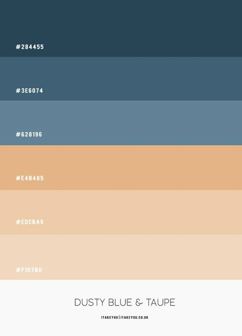 Dusty Blue Colour Palette, Colour Palette Combinations, Blue Tones Palette, Warm Blue Color Palette, Blue Color Hex, Dusty Blue Color Palette, Taupe Color Palettes, Flat Color Palette, Ui Color