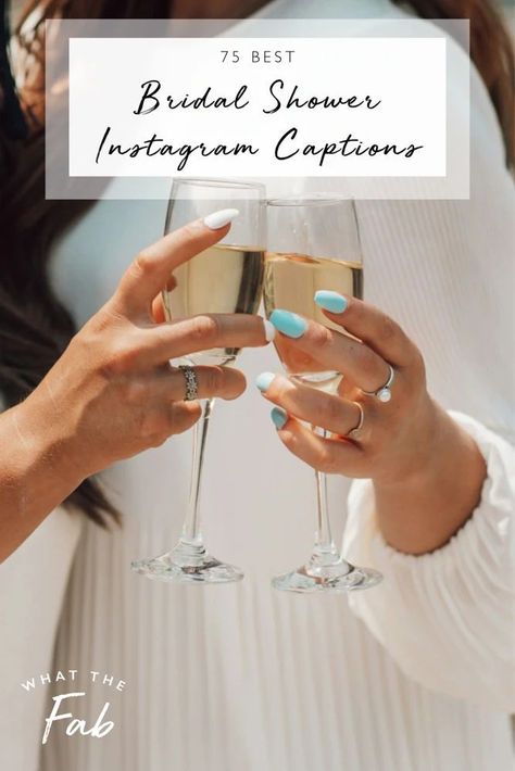 Discover the perfect bridal shower Instagram captions for all the memorable moments on your camera roll by clicking this pin!

bride captions, bride puns, wedding captions, wedding puns, bridal instagram captions, instagram captions for brides, cute bridal quotes, quotes for weddings Bachelorette Party Instagram Story, Wedding Shower Captions For Instagram, Bridal Shower Instagram Story, Bridal Shower Puns, Bridal Shower Post Caption, Bride To Be Instagram Story, Bride To Be Captions For Friend, Bachelorette Quotes For Bride, Bridal Shower Quotes For Instagram