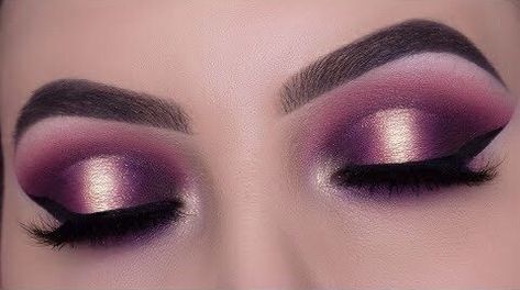 Magenta Eye Makeup, Smokey Halo Eye, Anastasia Beverly Hills Palette, Melanin Makeup, Halo Eyes, Halo Eye Makeup, Roller Lash Mascara, Dramatic Smokey Eye, Eyes Tutorial