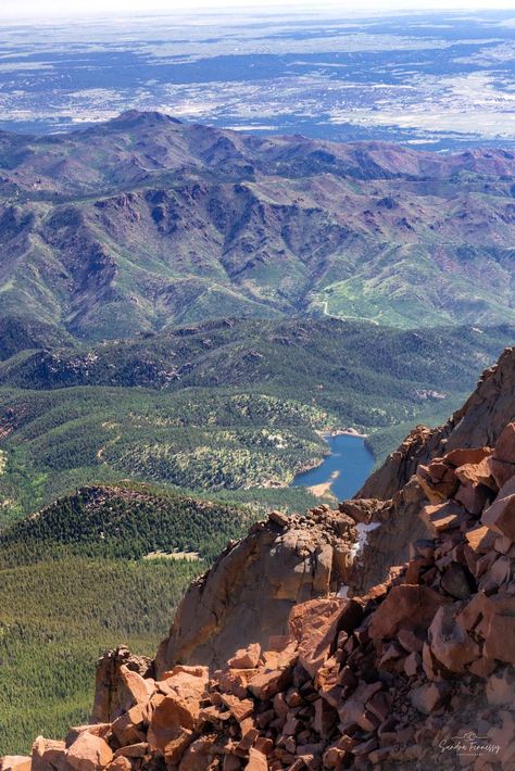 Colorful Colorado Collective | Looking down from Pikes Peak Colorado Aesthetic, Pikes Peak Colorado, Road Trip To Colorado, Colorado Trip, Usa Roadtrip, Train Tour, Colorado Travel, Pikes Peak, Top Travel Destinations