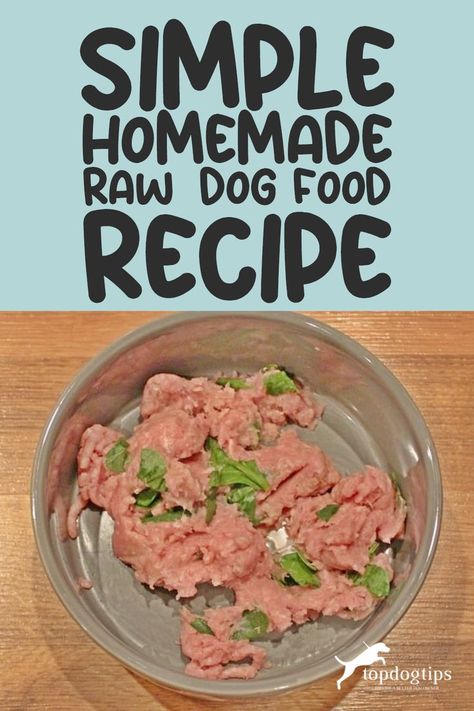 Simple Homemade Raw Dog Food Recipe Homemade Raw Dog Food, Dog Food Recipe, Raw Dog Food Diet, Raw Dog Food, Australia Food, Food Dog, Raw Dog Food Recipes, Raw Diet, Dog Diet