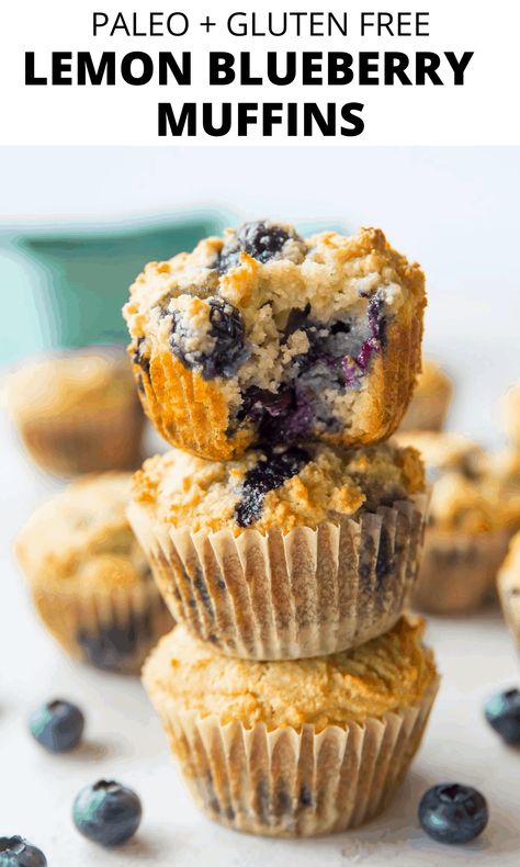 Tapioca Flour Muffins, Nutritionist Breakfast, Pregnant Meals, Paleo Lemon Blueberry Muffins, Blueberry Muffins Gluten Free, Paleo Baking Recipes, Paleo Blueberry Muffins, Muffins Blueberry, Gluten Free Blueberry Muffins