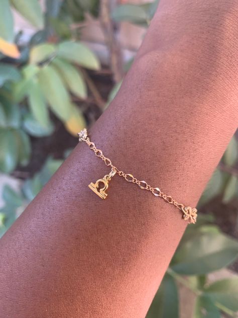 Libra Bracelet, Libra Charm, Libra Jewelry, Charm Choker Necklace, Zodiac Bracelet, Gold Charm Bracelet, Cute Box, Christmas Bracelet, Gold Filigree