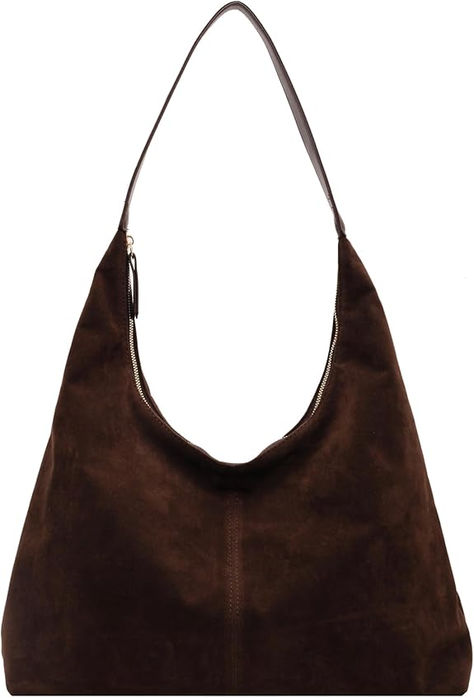 Price:$17.98
This suede bag for women features a minimalist magnetic flap design, with bow decoration, exuding modern style and luxury with its smooth and delicate texture.#fashion #womenswear #womensstyle #bag Hobo Purses And Bags, Fall Purses, Brown Suede Bag, Slouchy Tote Bag, Hobo Bags For Women, Purses Handbag, Uni Bag, Prime Deals, Leather Hobo Bags