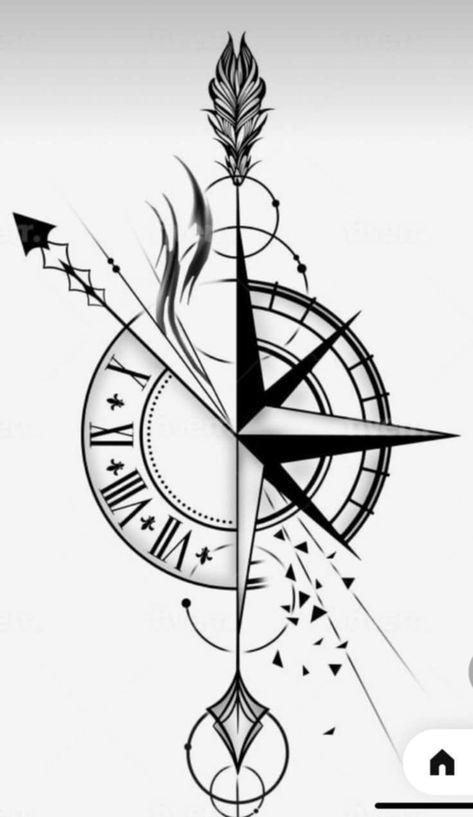 Compass Tattoo Stencil, Geometric Compass Tattoo, Arrow Compass Tattoo, Compass And Map Tattoo, Simple Compass Tattoo, Simple Compass, Compass Drawing, Tattoo Appointment, Hipster Drawings