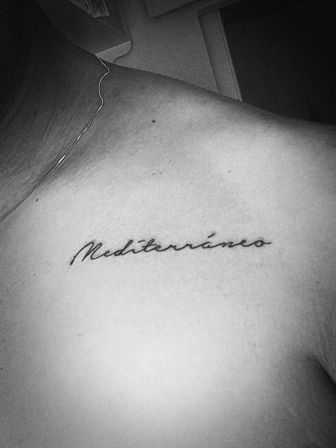 #mediterranean #mediterraneo #tattoo #summer #sea #aesthetic #font #tattoofonts #elegant Mediterranean Tattoos, Mediterranean Tattoo, Tattoo Quotes, Piercings, Tattoos, Quick Saves