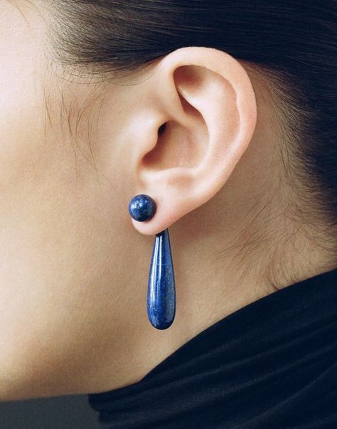 ☆ Sophie Buhai Jewelry, Interesting Jewelry, Lapis Earrings, Pearl Drop Necklace, Sophie Buhai, Statement Drop Earrings, Vermeil Jewelry, Beauty Items, Gold Pearl