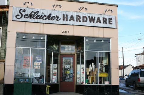 Hardware store Small Town Hardware Store, Old Hardware Store, Hardware Store Aesthetic, Hardware Store Exterior, Harlow James, Vintage Hardware Store, Handyman Logo, Background References, Hardware Stores