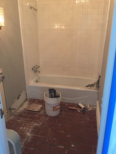 Powder Bath Remodel Highland Park, TX - S·B Long Interiors Bathtub Niche Placement, Alcove Bathtub Shower Combo, Powder Bath Remodel, Bathtub Shower Combo, My Bathroom, Powder Bath, Bath Room, Bathtub Shower, Bath Remodel