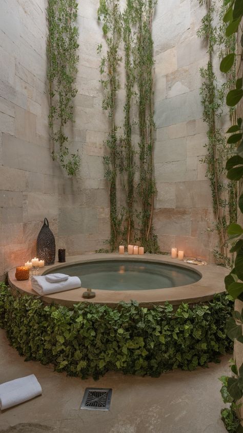 Transform your apartment bathroom into a soothing spa retreat. Use natural materials like stone and wood to create a calm vibe, and add greenery for a touch of nature. Soft lighting and scented candles can elevate the experience and make your space feel indulgent. Bedroom Design With Bathroom, 7x7 Bathroom Layout, 7x7 Bathroom, Wash Area Design, Bedroom With A Bathroom, Floating Vanities, Personal Healing, Art Deco Elements, Eclectic Bathroom