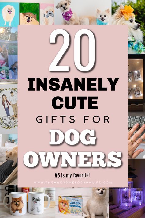 Cute and Thoughtful Gifts for Dog Owners - the awesome possum life Diy Gifts For Pet Lovers, Christmas Gifts For Dog Owners, Diy Dog Gifts Christmas, Christmas Gifts For Dog Grooming Clients, Dog Lover Gifts Diy, Dog Christmas Gifts Basket, Dog Groomer Gift Ideas, Pet Owner Gifts, Diy Pet Products To Sell