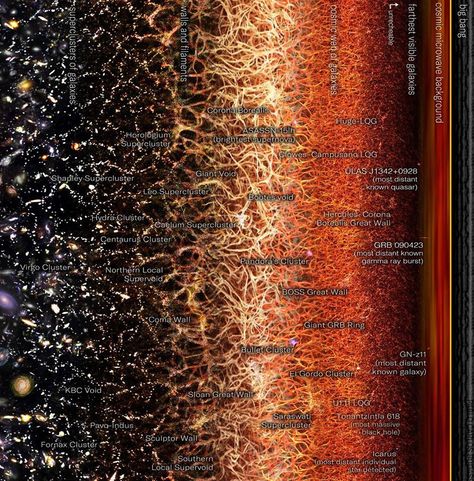 Observable Universe, Science Facts Mind Blown, Universe Size, Edge Of The Universe, Neutron Star, Astronomy Art, Black Phone Wallpaper, Cosmic Horror, Star System