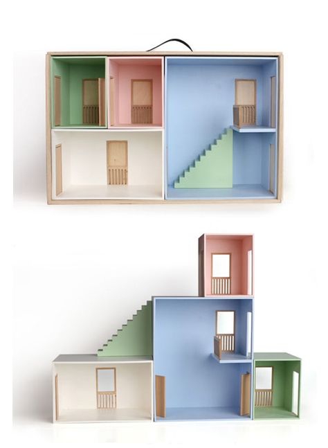 doll house Modern Dollhouse, Barbie House, Miniature Houses, Wood Toys, Diy Dollhouse, Little Houses, Dolls House, Diy Doll, Diy Toys