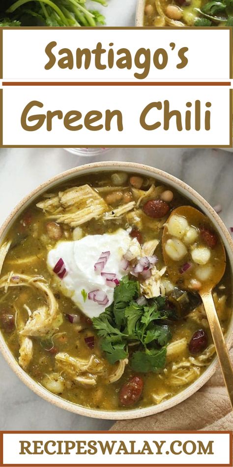 Experience the vibrant flavors of Santiago's Green Chili Recipe, a hearty dish that embodies the spirit of Southwestern cuisine.
#Santiago’s #Green #Chili #Recipe Green Chili Recipe, Green Chili Recipes, Popular Side Dishes, Green Chili, Paneer Recipes, Biryani Recipe, Chili Recipe, Recipe Steps, Seasoning Recipes