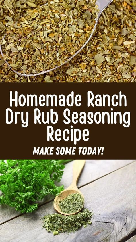 Homemade Ranch Dry Rub Seasoning Recipe Homemade Dry Ranch Seasoning, Cilantro Lime Ranch Dressing, Rub Seasoning, Leftover Pork Roast, Pulled Pork Enchiladas, Pork Enchiladas, Homemade Ranch Seasoning, Dry Ranch Seasoning, Dry Rub Recipes