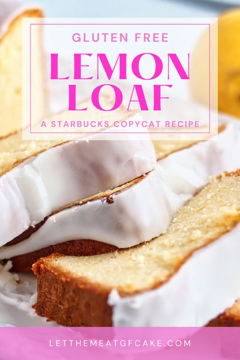 This Gluten Free Lemon Loaf Cake is a citrusy explosion, and I imagine it's just as good, if not better, than the original! Gluten Free Lemon Bread, Gluten Free Lemon Loaf, Gluten Free Lemon Desserts, Gluten Free Lemon Cupcakes, Lemon Loaf Cake, Winter Baking, Copycat Starbucks Recipes, Lemon Bread, Lemon Loaf