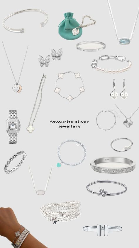 #silver #jewellery ��￼#tiffanybraclet #tiffanys ￼#cartier #￼cartierwatch Silver Cartier Bracelet, Chunky Silver Jewellery, Silver Jewellry, Pandora Bracelet Designs, Tiffany Bracelets, Tiffany Earrings, Pretty Jewelry Necklaces, Expensive Jewelry Luxury, Jewelry Accessories Ideas