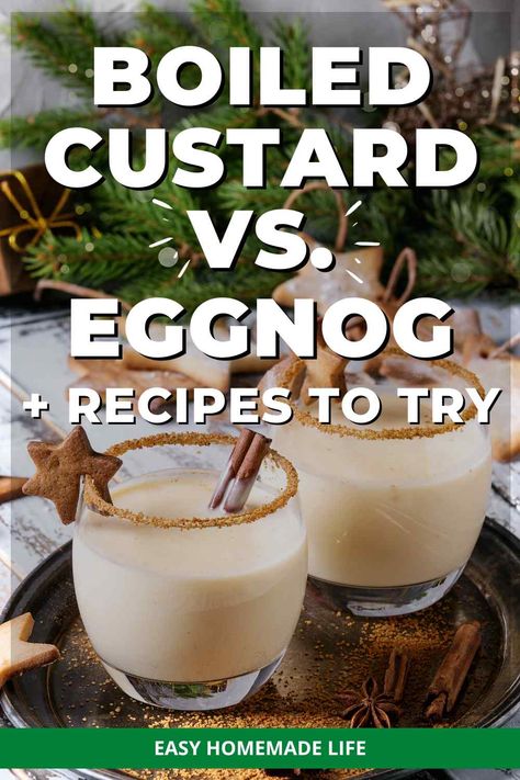 Boiled Custard Drink, Boiled Custard Southern, Boiled Custard Recipe Easy, Boiled Custard Recipe, Eggnog Custard Recipe, Boiled Custard, Eggnog Custard, Custard Recipe Easy, How To Make Custard