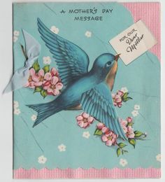 1950s Mother's Day greeting card | ... | Vintage Birthday Cards, Vintage Greeting Cards and Vintage Cards Greeting Card Image, Vintage Birthday Cards, Mother's Day Greeting Cards, Ideas Vintage, Images Vintage, Vintage Birthday, Birds Tattoo, Vintage Greeting Cards, Vintage Birds