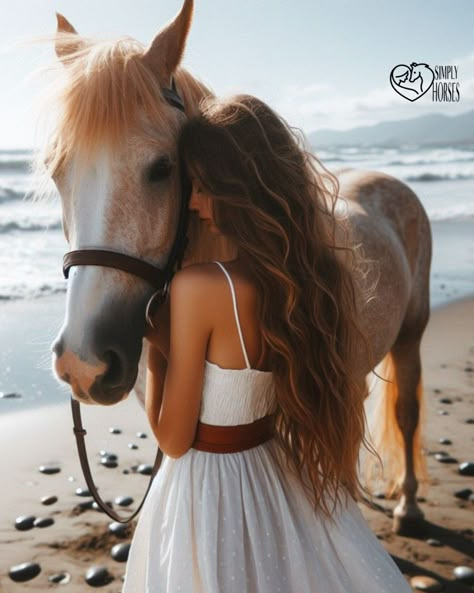 Woman And Horse Photography, Girl Photoshooting Horse, Horse Beach Photoshoot, Horses Beach, Equestrian Photoshoot, Horse Photoshoot Ideas, Equine Photography Poses, Horse Photoshoot, Horse Photography Poses