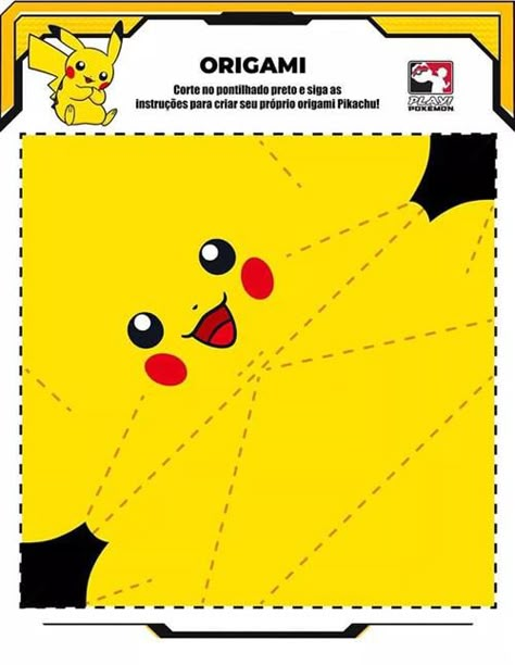 Pokemon Kids Craft, Pokemon Printables, Kartu Pokemon, Blogging Seo, Pikachu Pikachu, Pokemon Diy, Pokemon Craft, Pokemon Birthday Party, Origami Patterns