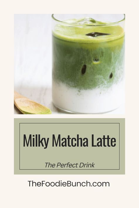 Milky Matcha Latte Drink Ideas For Kids, Easy Drink Ideas, Milky Drinks, Food With Friends, Quick Drinks, Matcha Drink, Easy Drink Recipes, La Food, Easy Drinks