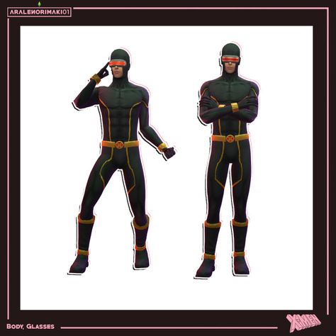 Cyclops (Astonishing X-Men) Xmen Sims 4 Cc, Sims 4 X Men Cc, Sims 4 Cc Xmen, Cyclops X Men, The Sims4, Character Modeling, Sims 4 Cc, Xmen, Sims 4 Mods