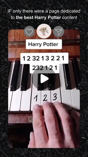 Dobby Approved on Instagram: "Follow for more. Double tap if you find this video cool!
Tag someone who needs to see this 👆🏽
Share it with PotterHead

#harrypotter #piano #tutorial #parati #foryou #potter #hogwarts #harrypottermemes #griffindor #rewenclaw #slitherin #hufflepuff #potterhead #pottermania
via: @ponchopianot" Harry Potter Piano, Piano Tutorial, Harry Potter Memes, Tag Someone Who, Tag Someone, Double Tap, Follow For More, Hogwarts, Piano