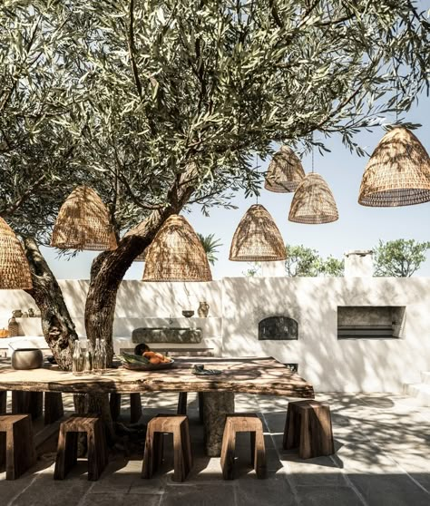 Gallery of Finalists Announced for ArchDaily's 2020 Architectural Visualization Awards - 21 Have Inspiration, Outdoor Restaurant, Beach Bars, Decor Minimalist, Olive Tree, Outdoor Design, Elle Decor, Puglia, Restaurant Design