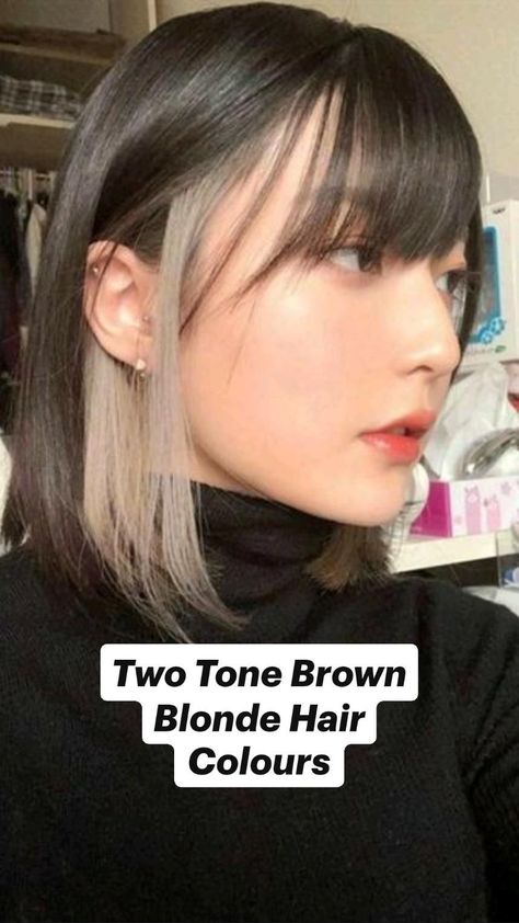 Under Hair Dye, Hair Color Underneath, Peekaboo Hair, Hair Color Streaks, Extension Hair, Shot Hair Styles, Short Hair Color, Penteado Cabelo Curto, Brown Blonde Hair