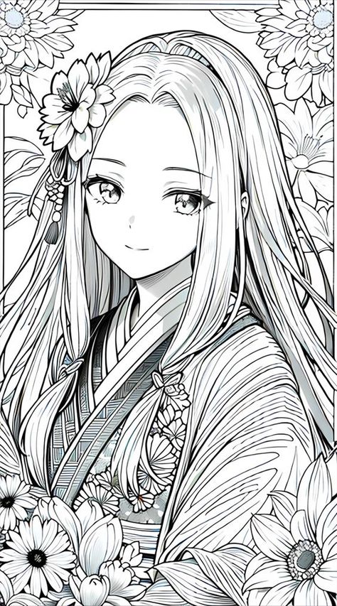 Coloring pages for kids #coloringpagesforkids Coloring page for kids #coloringpageforkids Kids coloring page #kidscoloringpage 11.544 Anime Line Art Drawings, Anime Line Art, People Coloring Pages, Manga Coloring Book, Color Drawing Art, Adult Coloring Designs, Fairy Coloring, Easy Coloring Pages, Background Art