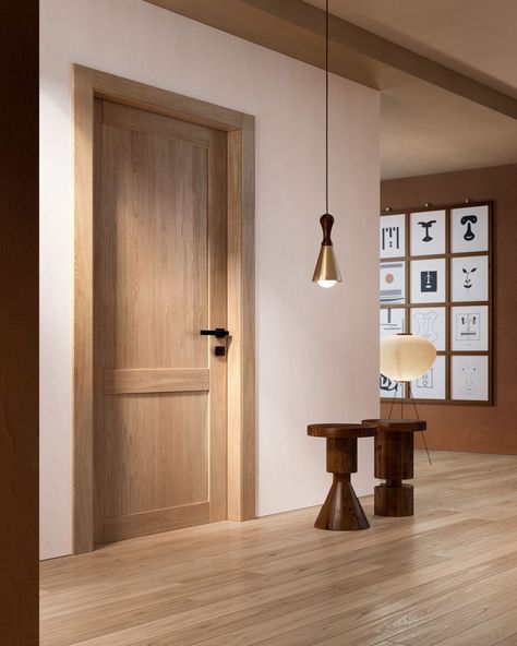 Scandinavian Interior Doors, Inside Doors Ideas Interiors, Hempcrete Construction, Interior Door Wood, Modern Wood Doors, Interior Doors Modern, Pine Interior Doors, Oak Interior Doors, Interior Door Styles