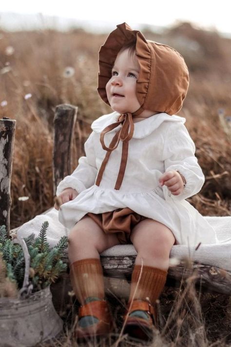 Brown Baby Sunbonnet, Cotton Sunbonnet, Baby Sunbonnet, Cotton Brown Sunbonnet, Baby hat Wild West Outfits, Albany New York, Neutral Baby Clothes, Baby Ootd, Brown Babies, Trendy Kids, Organic Baby Clothes, Baby Comforter, Organic Clothing