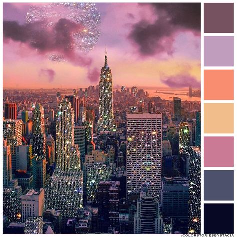 The magic of New York City nights captured by @sarashakeelNYC will always hold a piece of my 💜 Peach Color Palette, Nyc Projects, Color Palette From Image, Peach Color Palettes, New York City Night, Colours That Go Together, Midnight City, Website Color Palette, Winter Color Palette