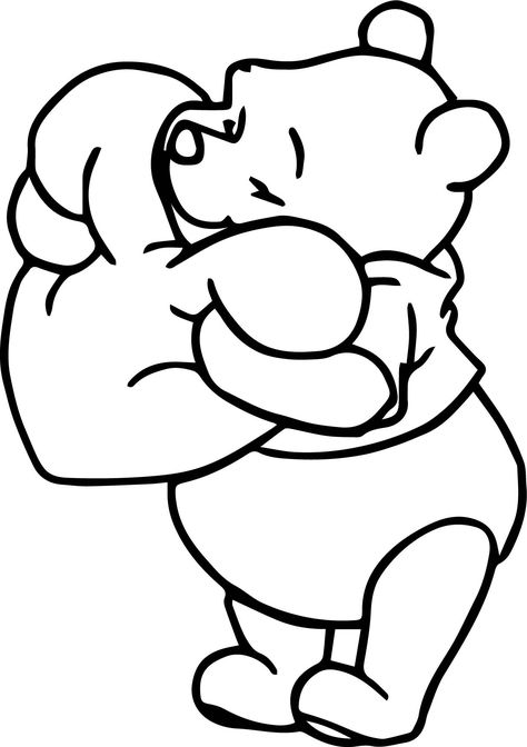 cool Winnie The Pooh Heart Pillow Coloring Page Winnie The Pooh Heart Drawing, Winnie The Pooh Love Drawings, Winny The Pooh Drawing, Winnie The Pooh Drawings, Coloring Pages Love, Winnie The Pooh Coloring Pages, Pooh Coloring Pages, Coloring Rocks, Winnie The Pooh Drawing