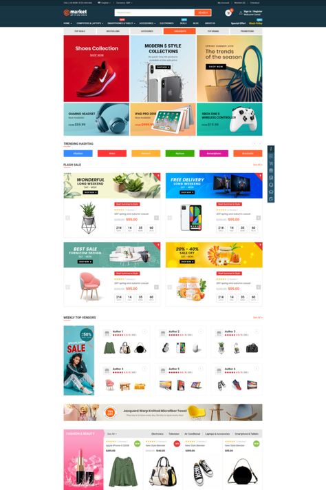 Building a multi-vendor marketplace website like Amazon, Alibaba, and eBay has been becoming the trending of 2020. In this post, we will showcase 2020’s Best #FREE & premium Multi-Vendor MarketPlace WooCommerce WordPress Themes which certainly help you create a successful website. #FREE #FreeDownload #bestselling #bestelementorthemes #bestwoocommercethemes #bestwordpressthemes #bestseller #woocommercetheme #WooCommerce #wordpresstheme #wordpressthemes #multivendor #marketplace #wpthemego Multivendor Website Design, Marketplace Website Design, Marketplace Design, Blog Layout Design, Wordpress Theme Portfolio, Amazon Website, Woo Commerce Wordpress, Dropshipping Business, Dropshipping Store