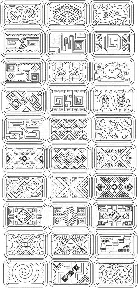 Creative DIY Pattern Ideas 🤰 Mayan Embroidery, Mexican Quilt, Mexican Motifs, Linear Drawings, Mexican Embroidery Designs, Embroidery Mexican, Stamp Quilt, Advanced Embroidery Designs, Mexican Pattern