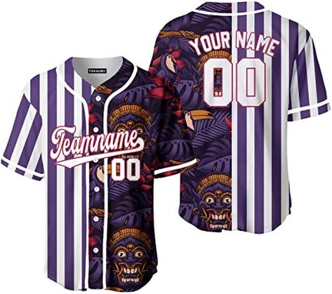 Amazon.com: Custom Tropical Dark Purple White-Red Split Fashion Baseball Jersey Shirts,Personalized Tiki Jerseys Printed Or Stitched,Floral Short-Sleeve,Flower Pattern Shirt Men,Purple Shirt| JN13112 : Clothing, Shoes & Jewelry Flower Pattern Shirt, Tropical Orange, Baseball Uniforms, Custom Baseball Jersey, Baseball Jersey Shirt, Purple Dark, Team Uniforms, Uniform Design, Purple Shirt