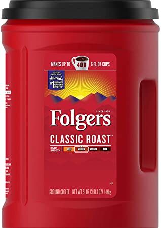 Folgers Coffee, Classic(Medium) Roast, 51 Ounce Dinty Moore Beef Stew, Biscotti Flavors, Folgers Coffee, Low Acid Coffee, Big Tub, Making Cold Brew Coffee, Coffee Review, Infused Coffee, Coffee Mate